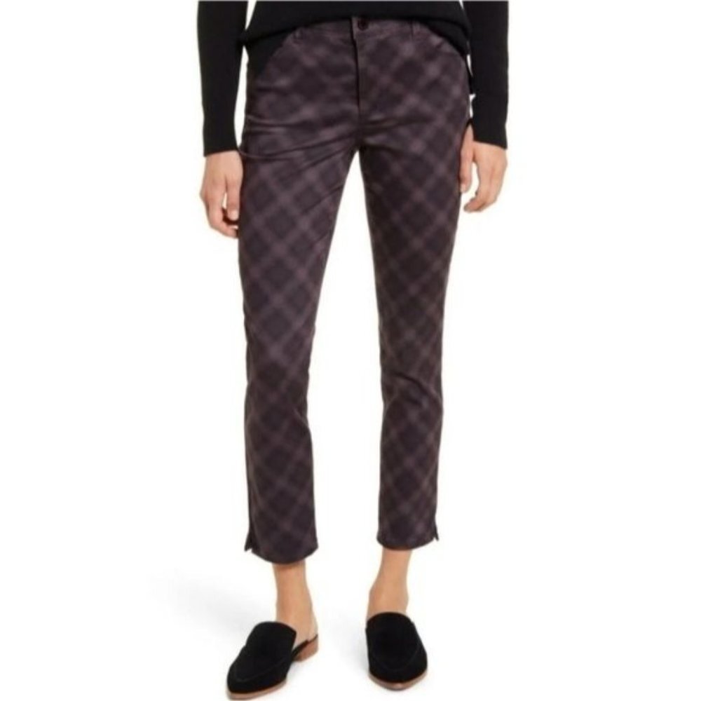NWT Wit & Wisdom Ab-Solution‎ High Waist Ankle Skinny Pants in Cabernet